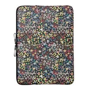 Heyday 15 Inch Laptop Sleeve Wildflowers Botanical Floral Design Black Multi